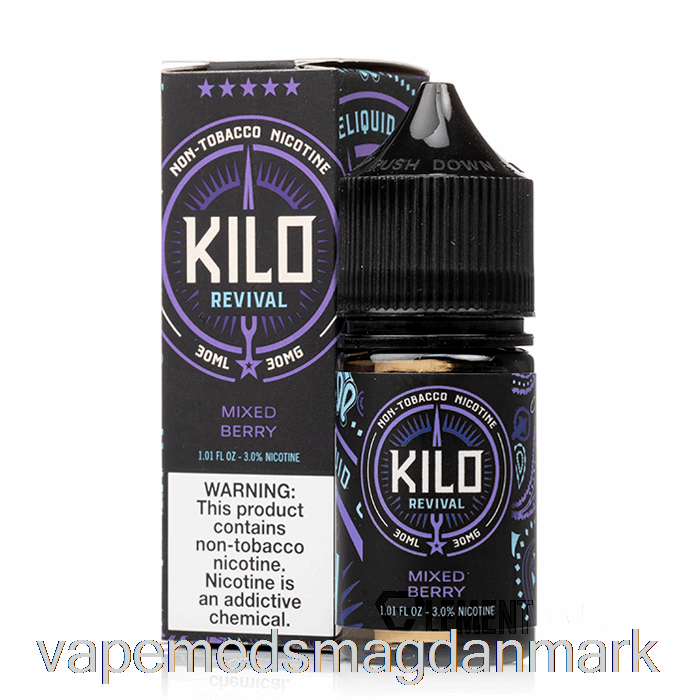 Engangs Vape Danmark Blandede Bær - Kilo Revival Salte - 30ml 30mg